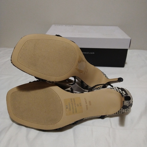 Nine West Game 2 Black Braided Strappy Sandals - Picture 7 of 15